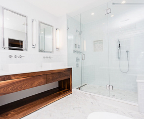 Image of bathroom with walk-in shower