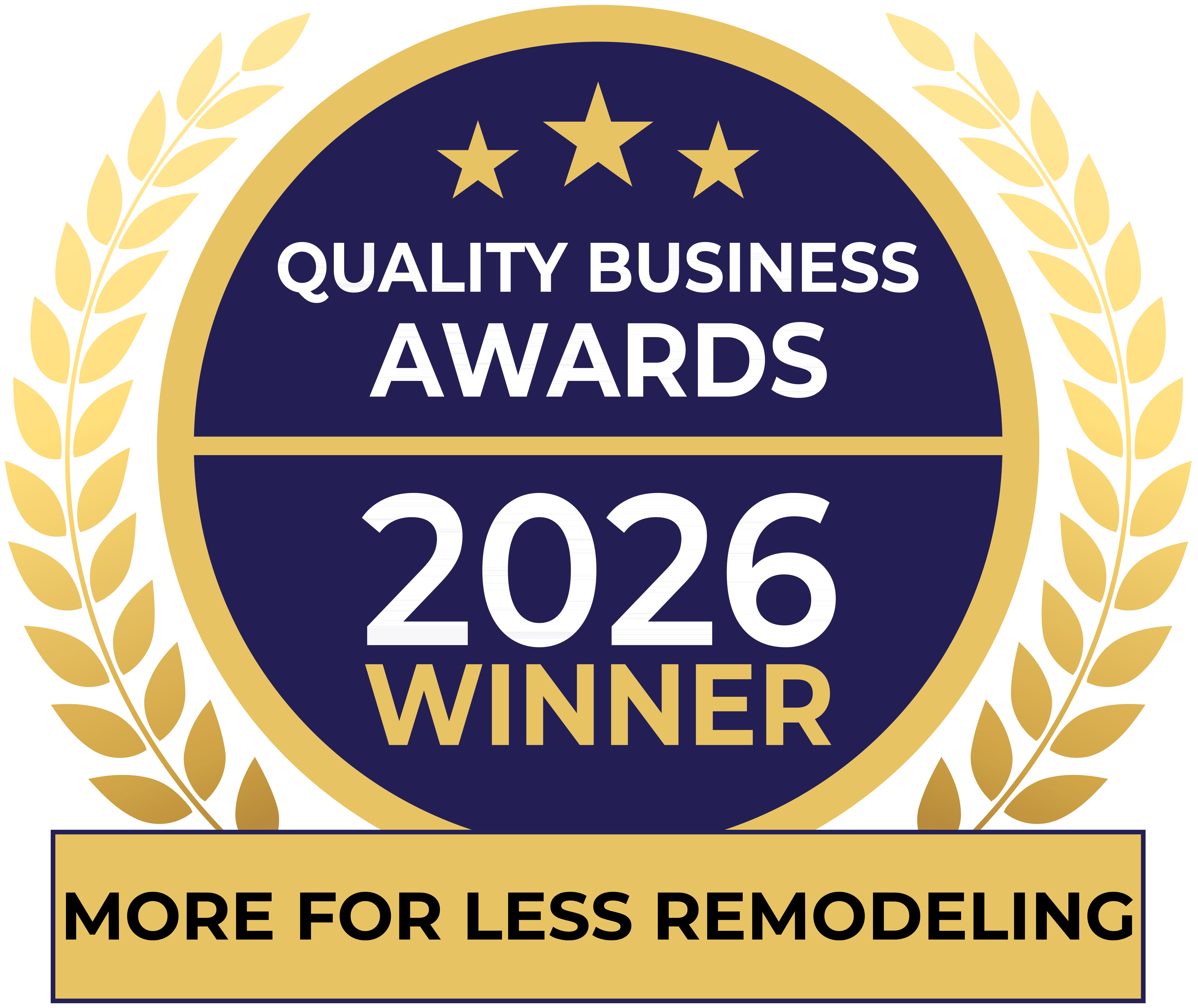 Awards - More for Less Remodeling - QBA-2026winner
